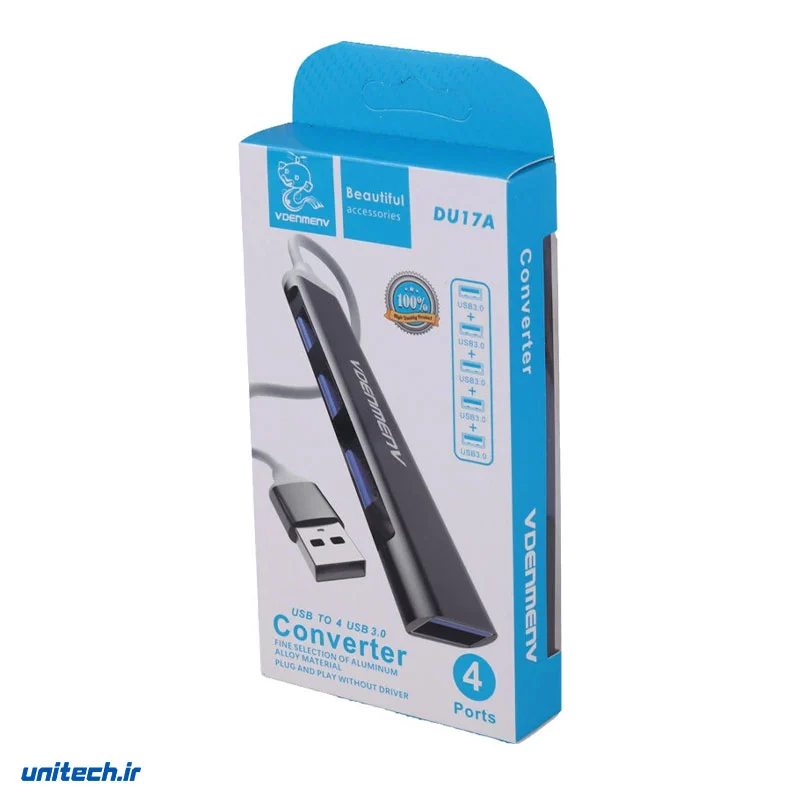 هاب 4 پورت USB 3.0 دنمن DU17A (2)